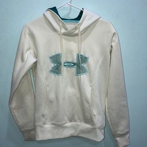 Under Armour Beige and Blue Hoodie